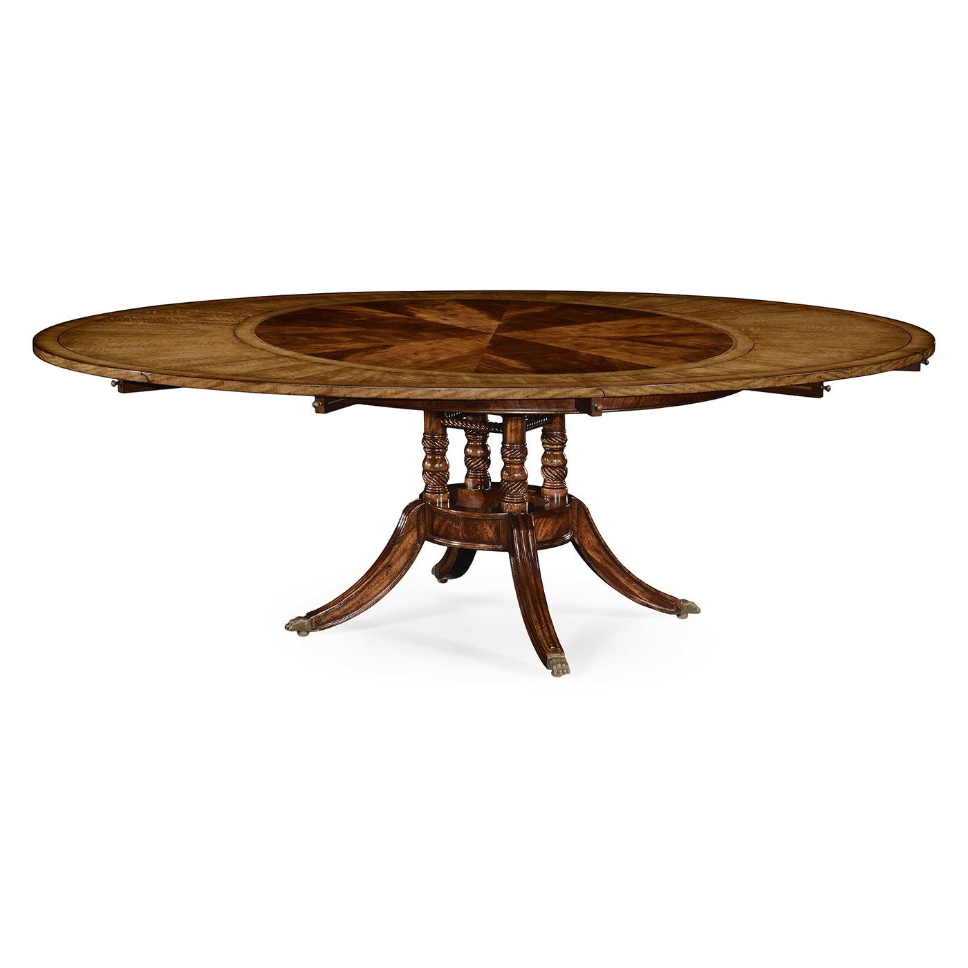Mahogany Round to Oval Dining Table 53