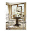 Plain walnut rectangular mirror with gilt inset