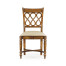 Rope twist veneer open back chair (Side)