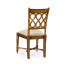 Rope twist veneer open back chair (Side)
