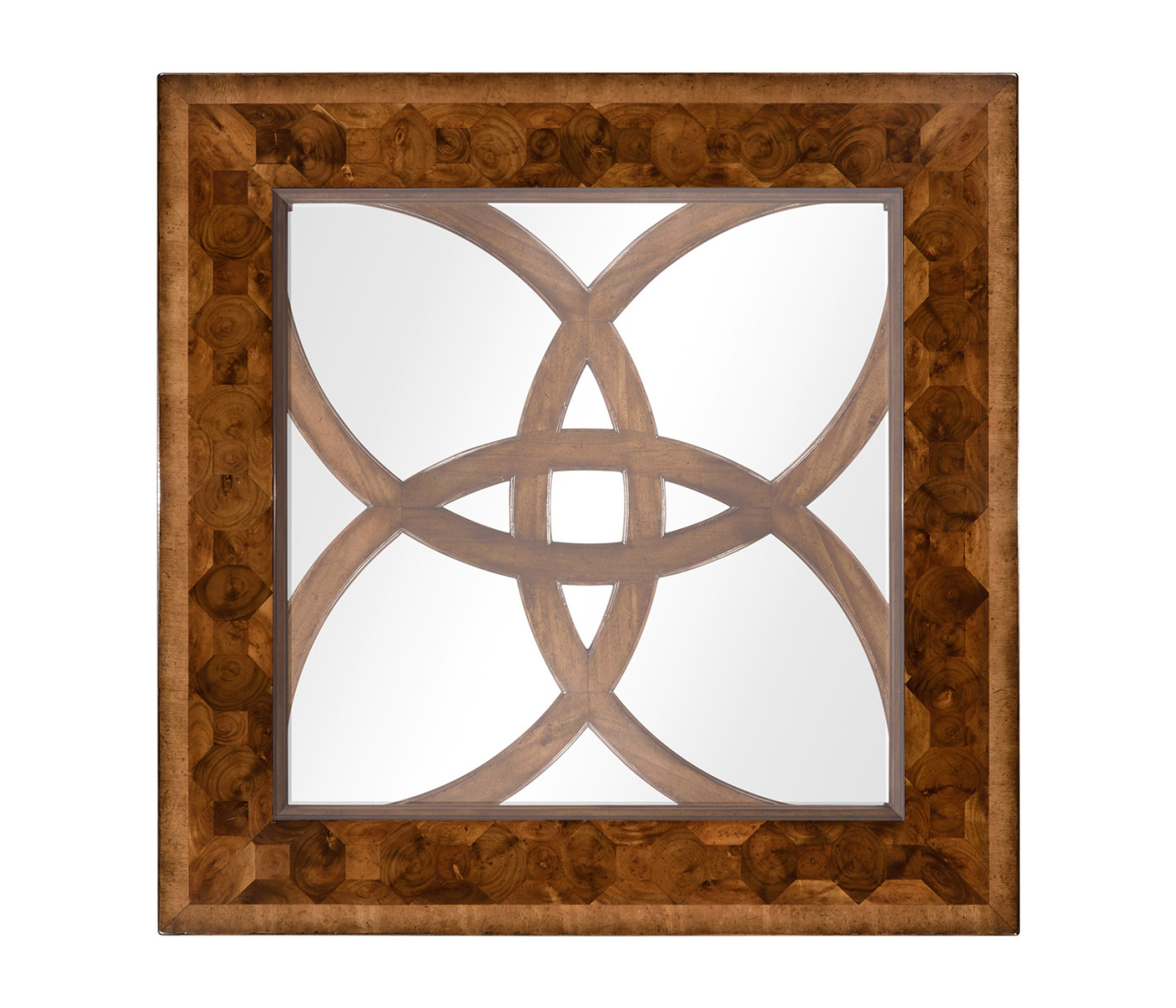 Square oyster coffee table glass top (40