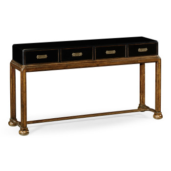 Black painted console (no butterflies)