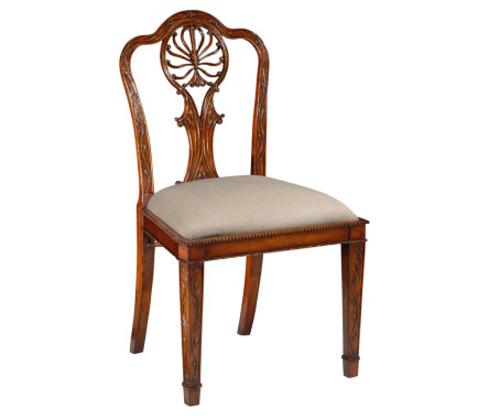 Adam Style Rococo Dining Side Chair Straight Leg