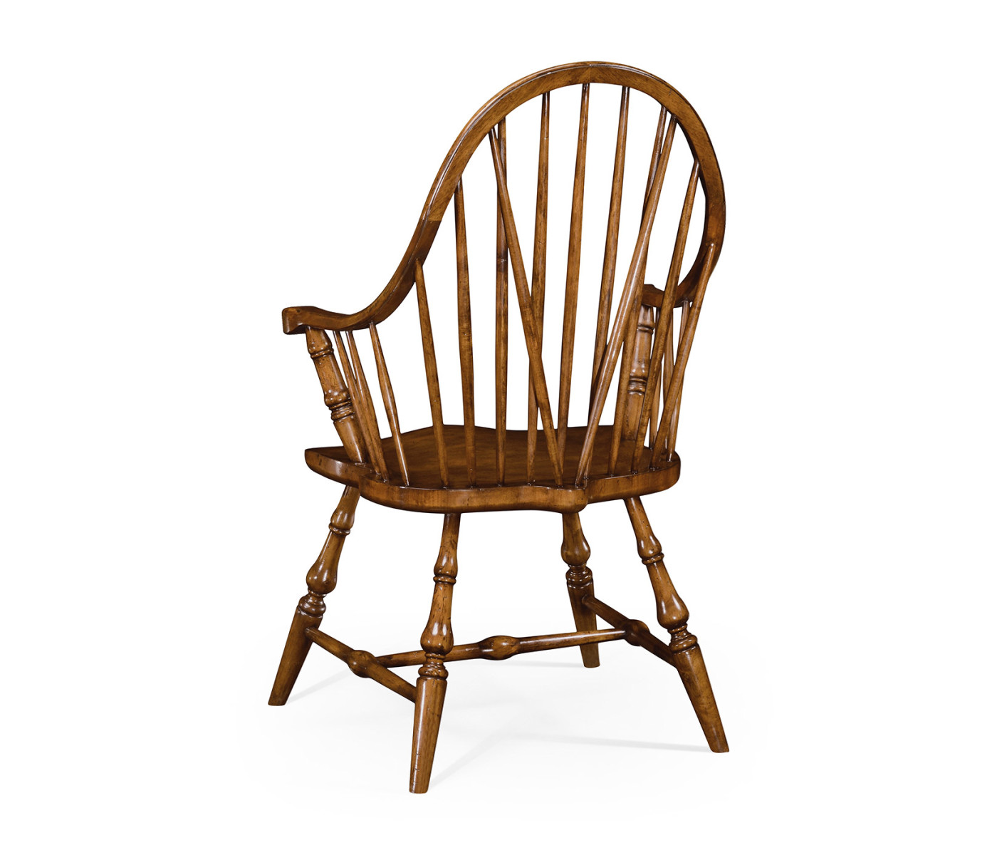Tall Walnut Windsor Arm Chair