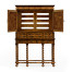 William & Mary Walnut & Oyster TV Cabinet