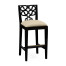 Serpentine Back Counter Stool Side Chair
