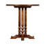Round counter table with planked top