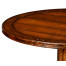 Round counter table with planked top