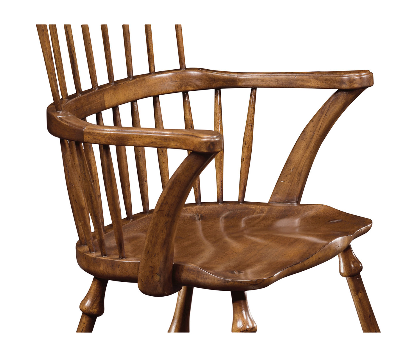 Windsor Walnut Arm Chair