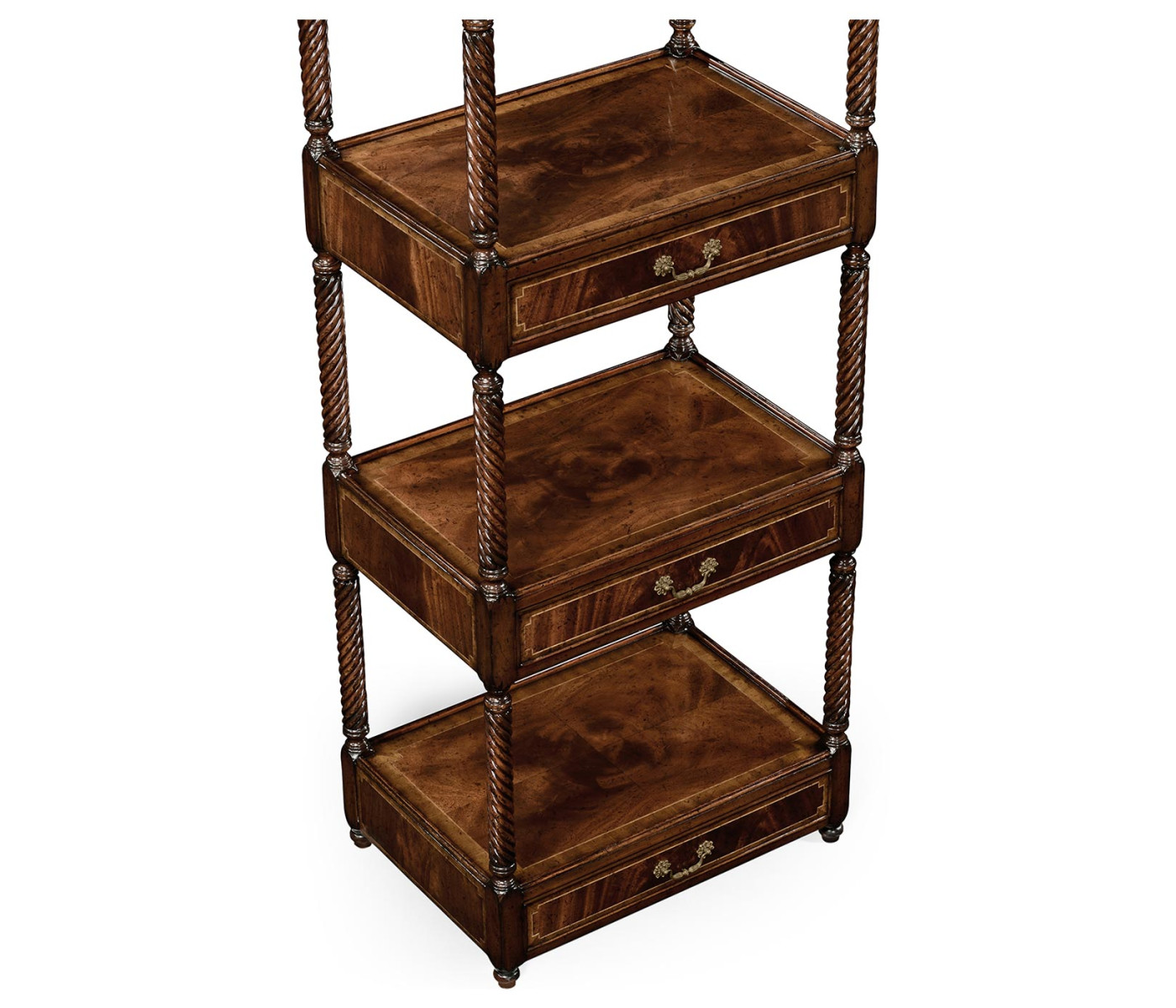 Regency Mahogany Four-Tier Étagère