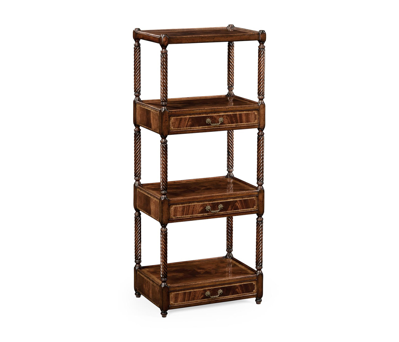 Regency Mahogany Four-Tier Étagère