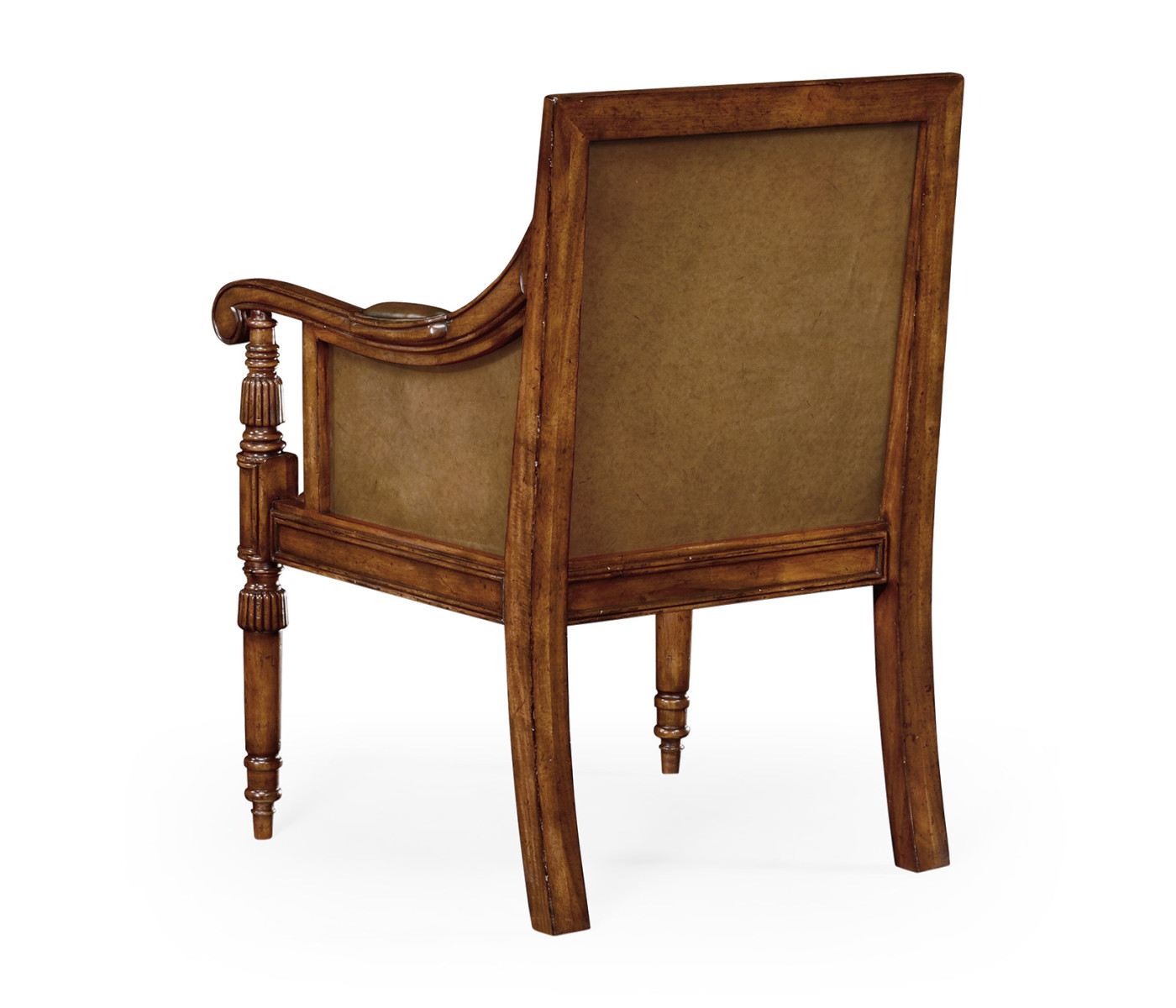 Regency Style Walnut Bergère Arm Chair
