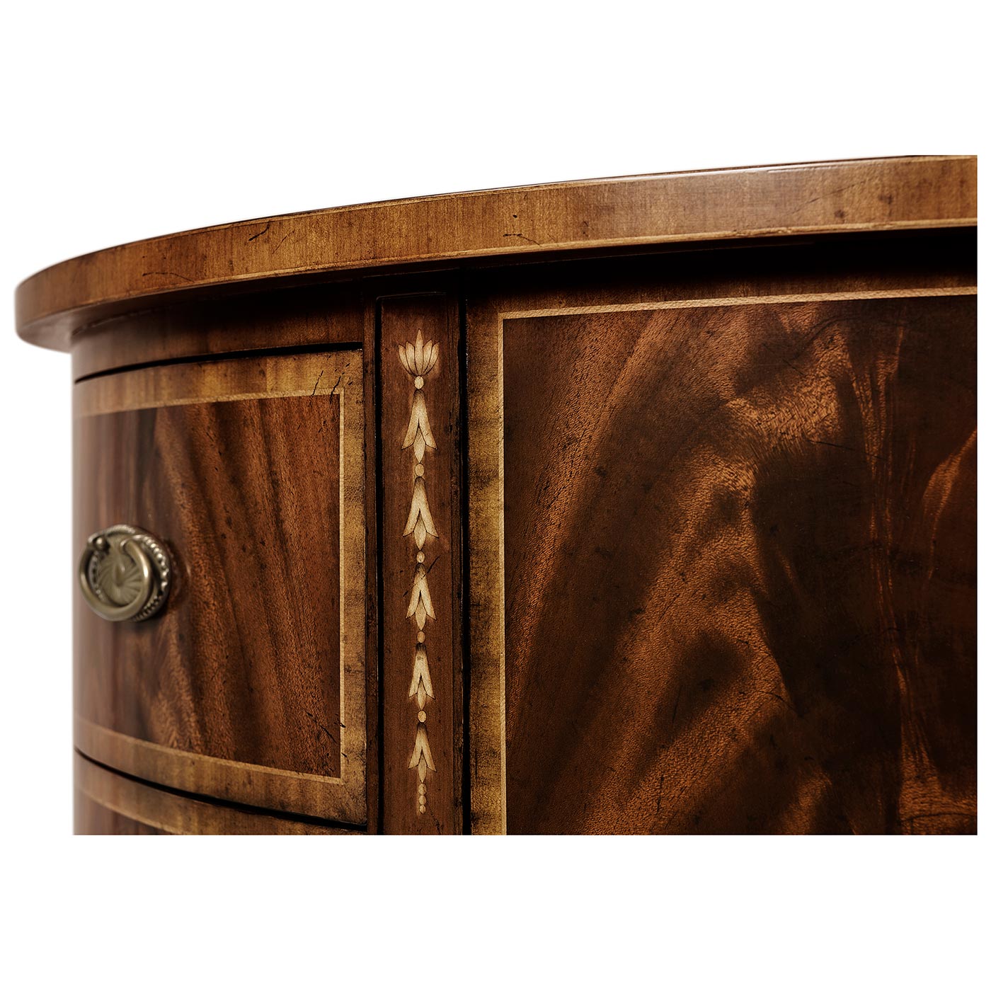 Mahogany Demilune Chest of Drawers