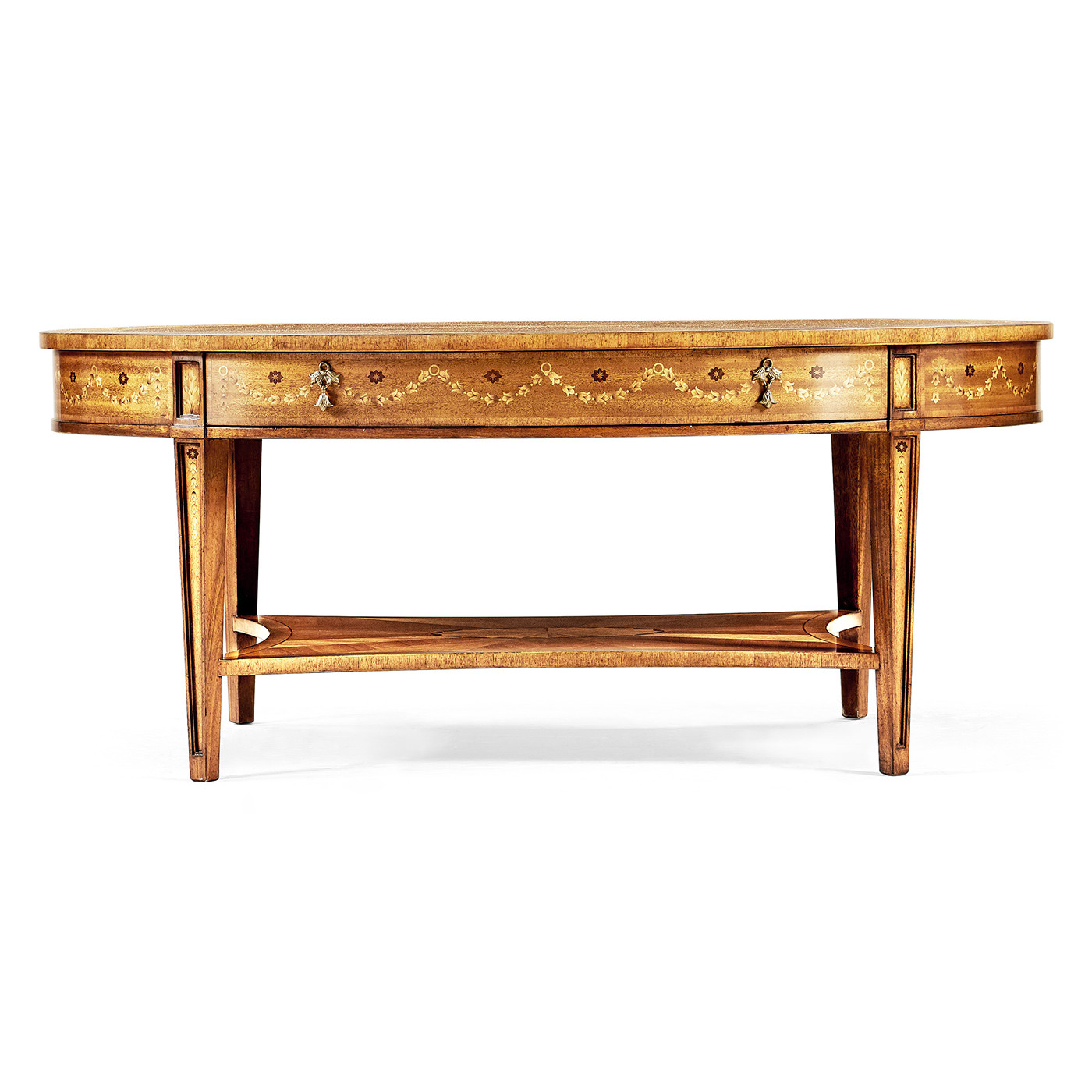 Sheraton Satinwood Oval Coffee Table