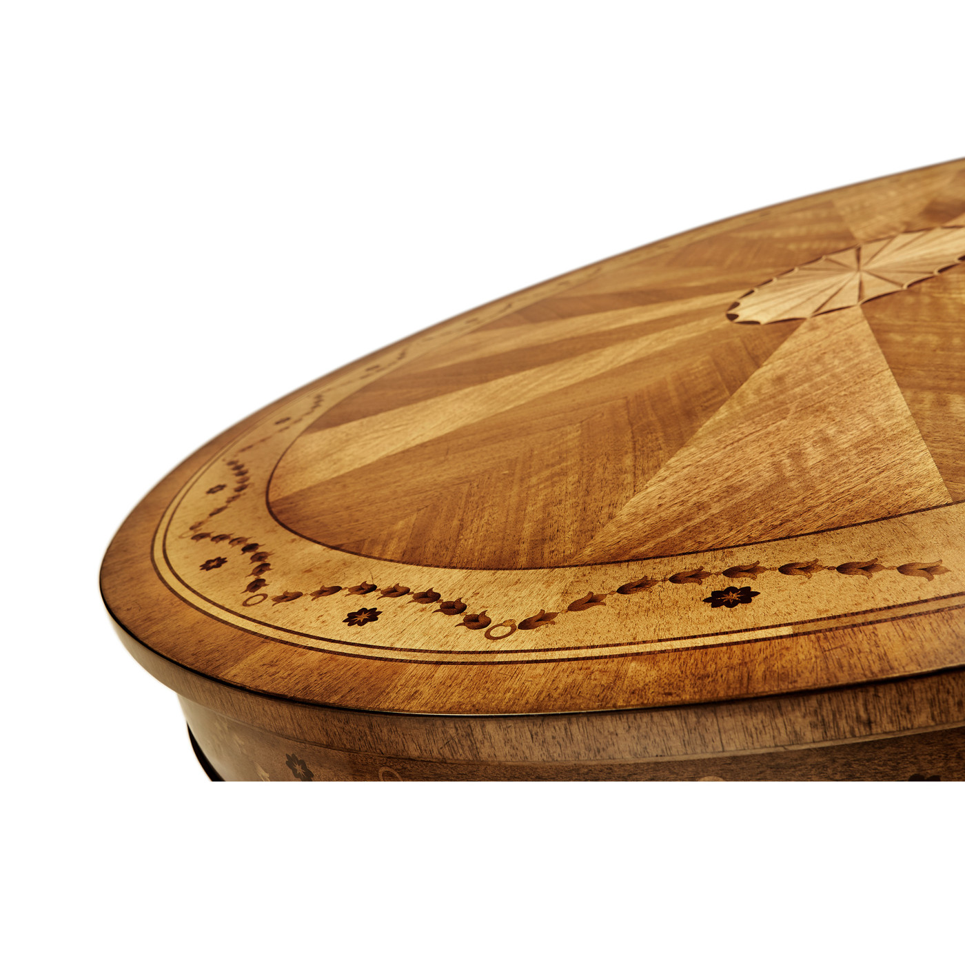 Sheraton Satinwood Oval Coffee Table