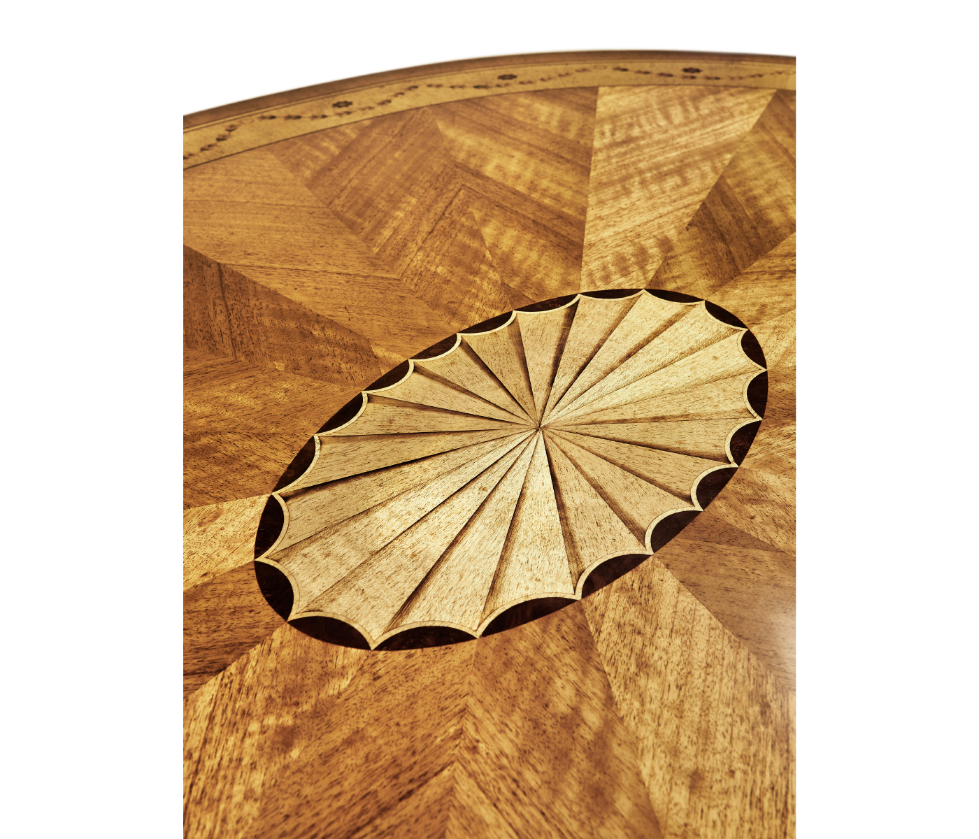 Sheraton Satinwood Oval Coffee Table