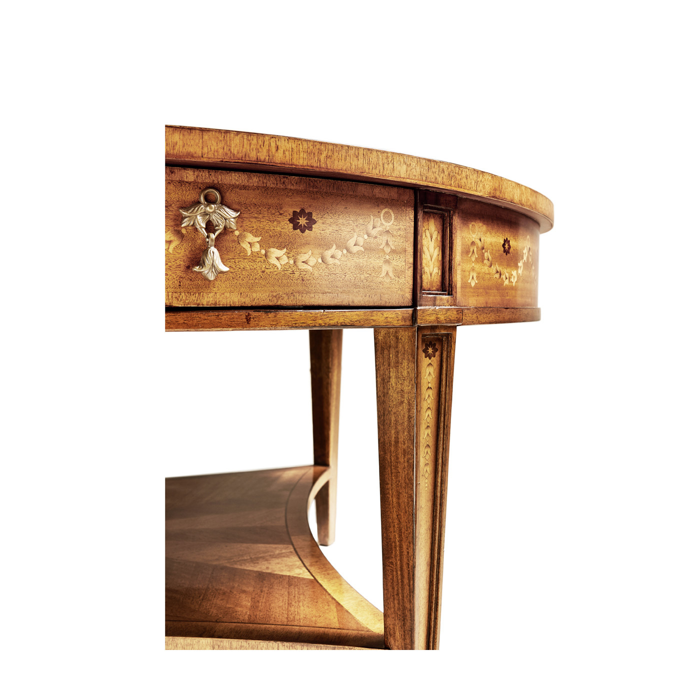 Sheraton Satinwood Oval Coffee Table