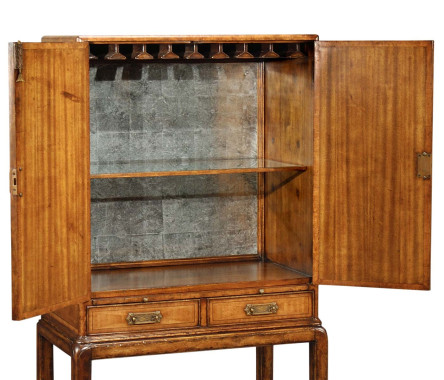 Satinwood drinks cabinet