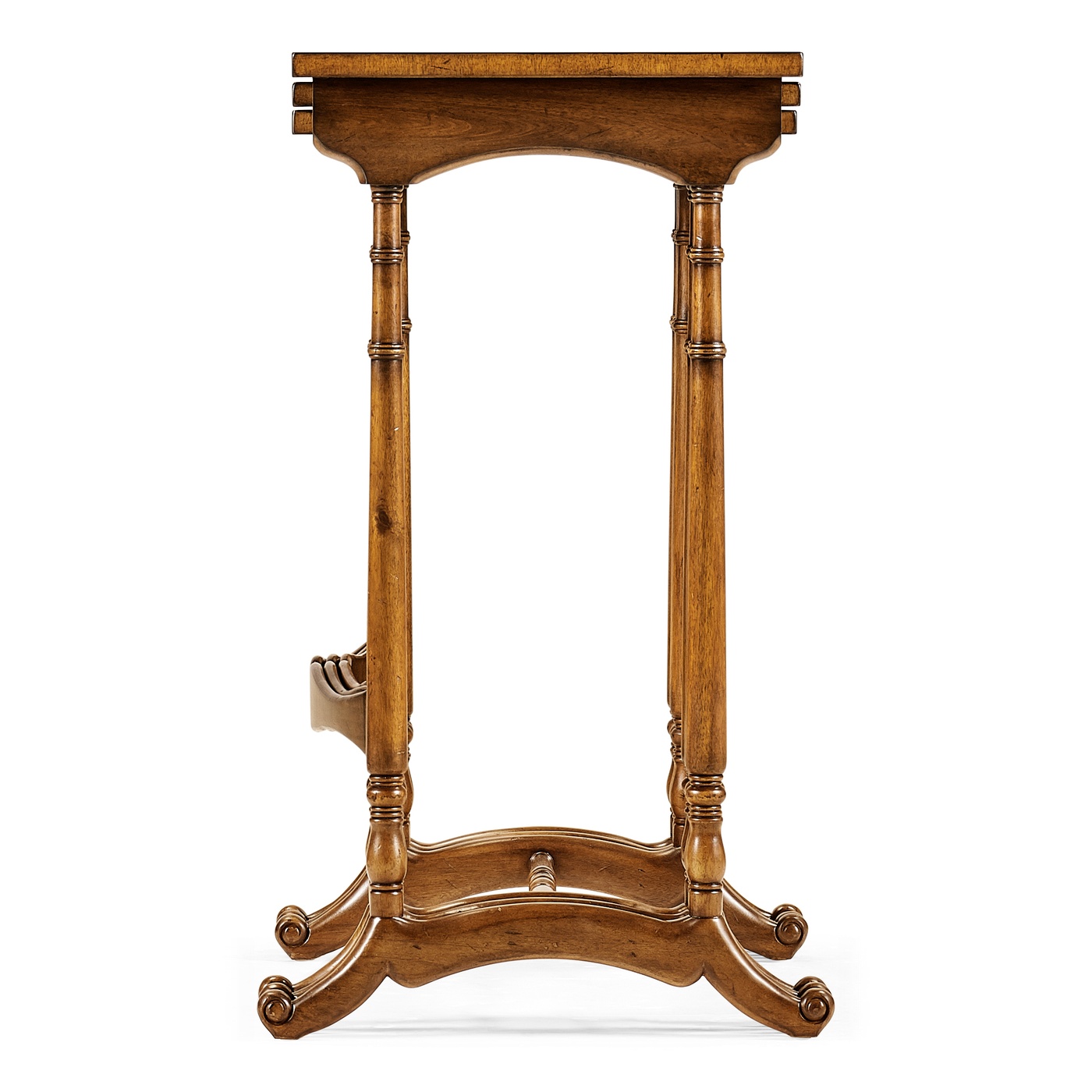 Satinwood nest of three tables