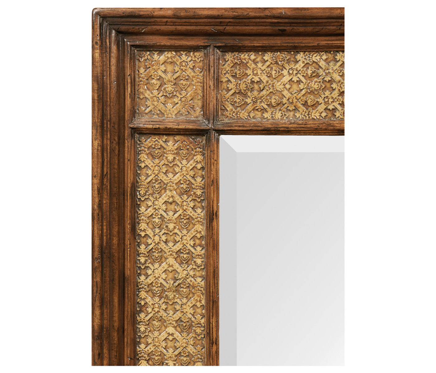 Rectangular leather mirror (Plain)
