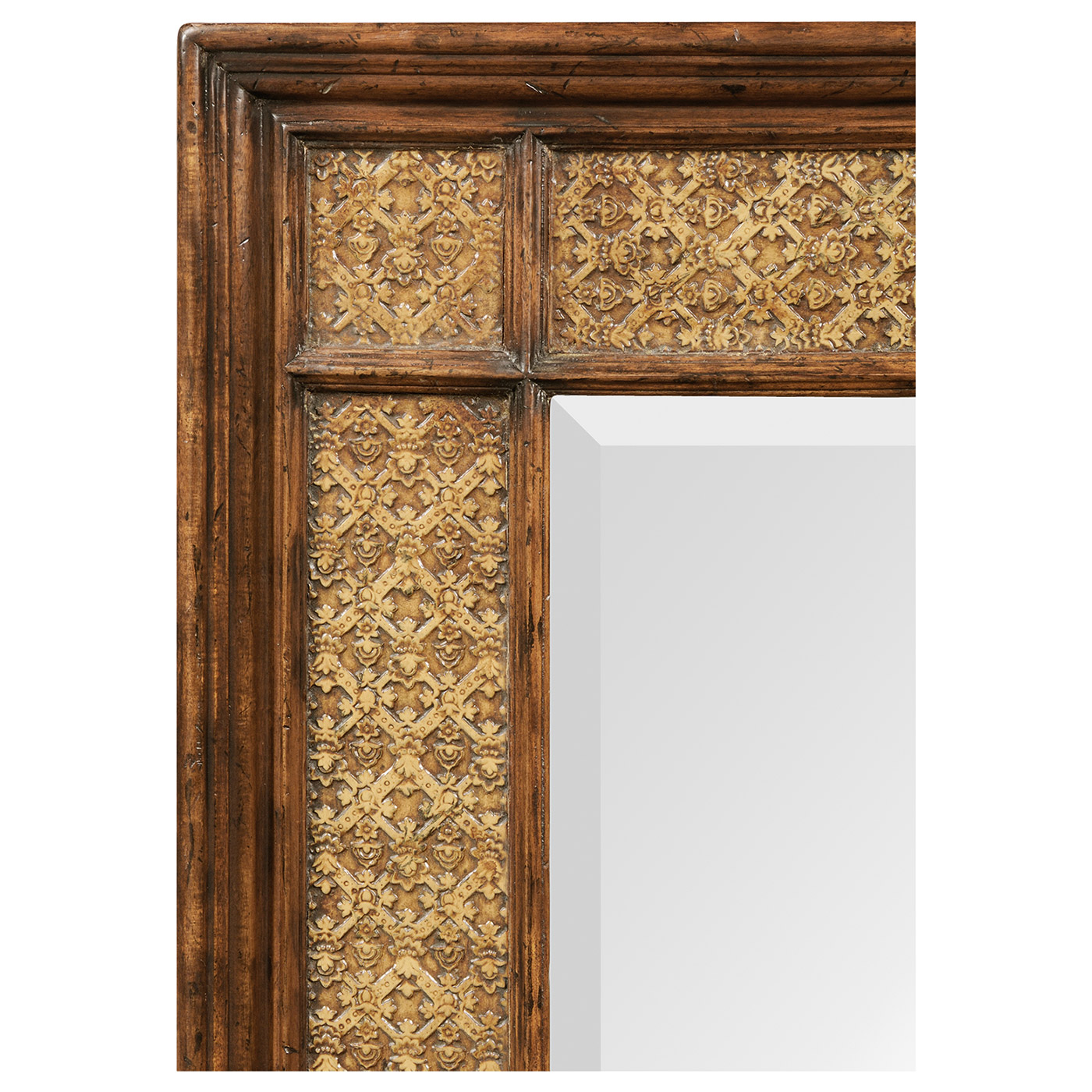 Rectangular leather mirror (Plain)