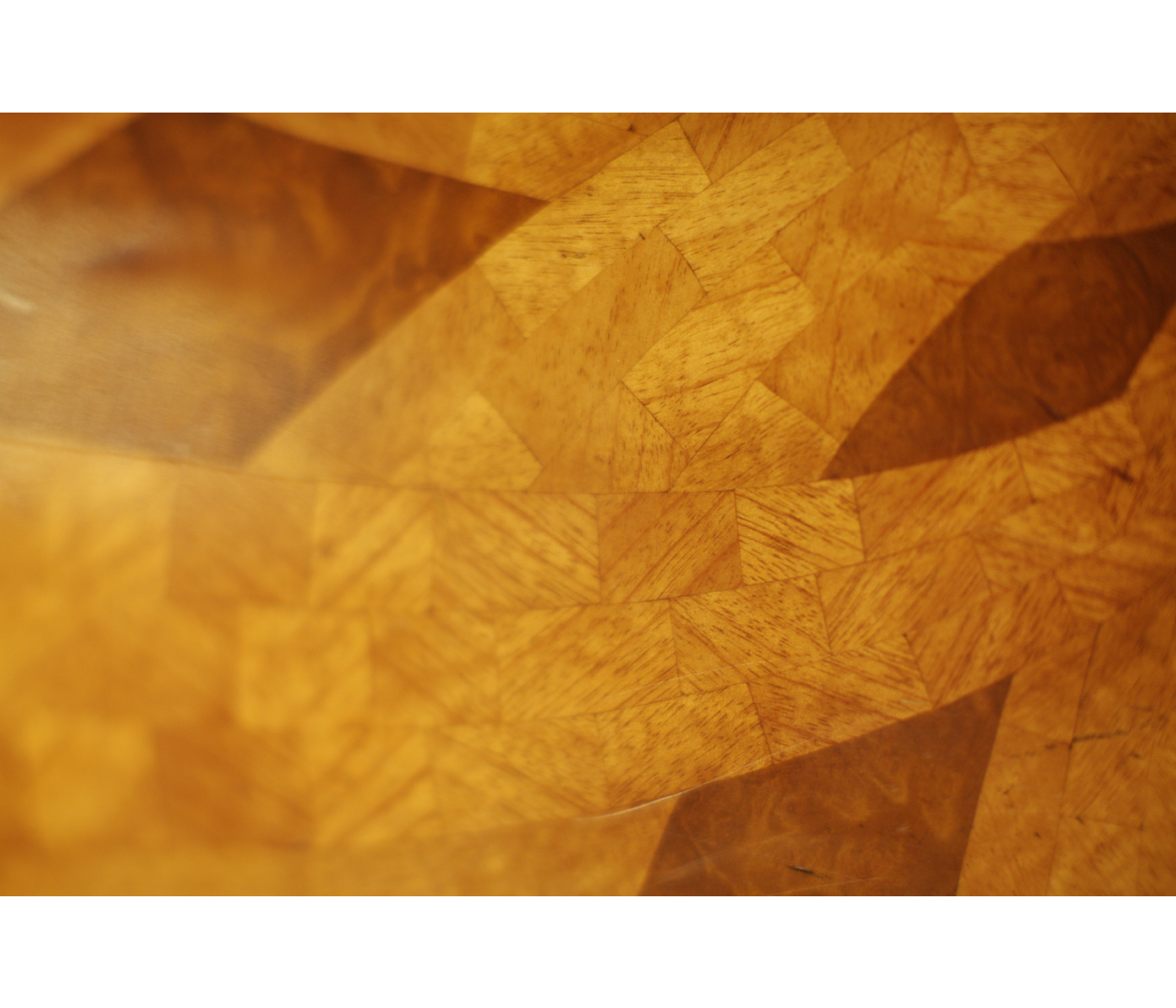 Two-tier marquetry centre table
