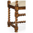 Carolean Style Arm Chair with Upholstered Back