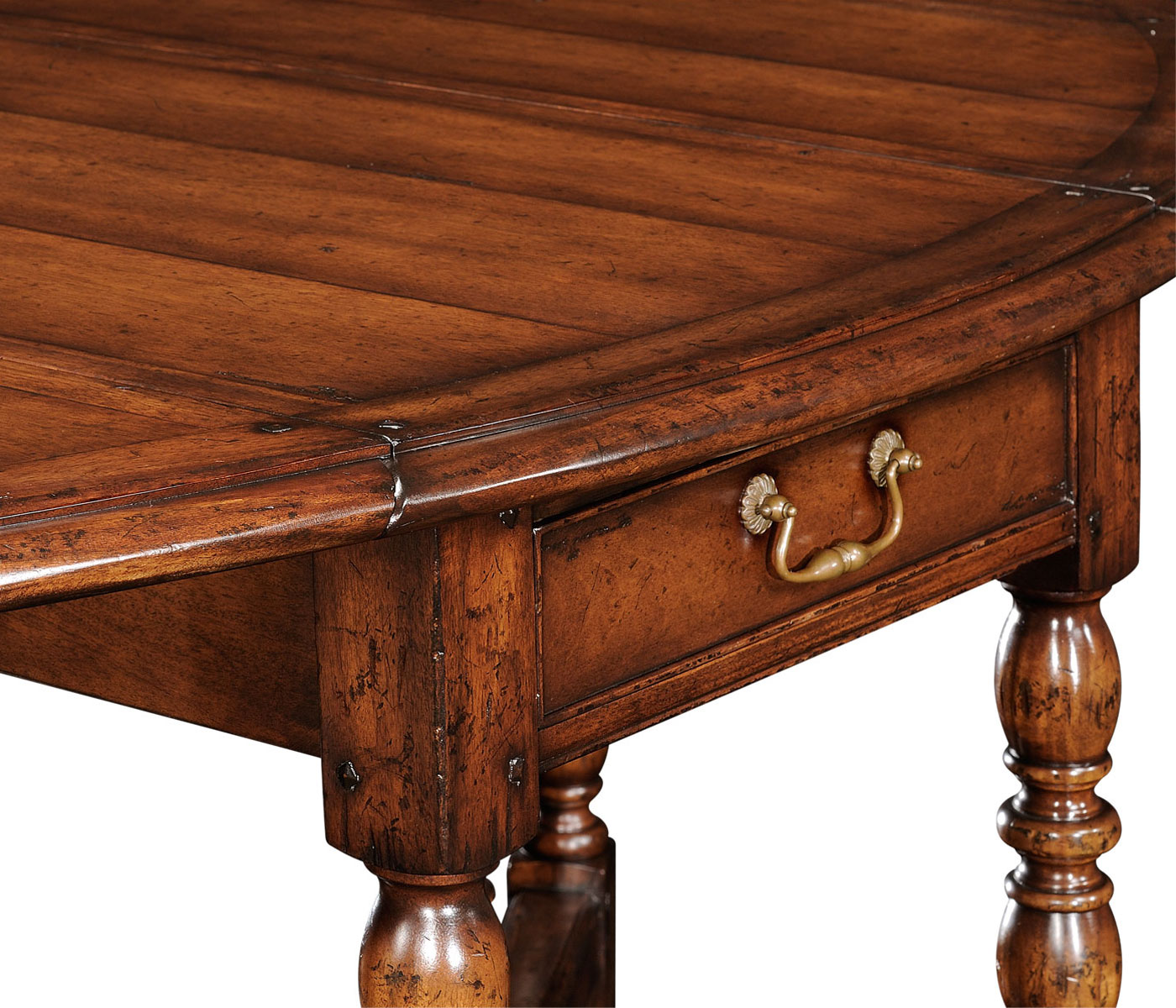 Oval walnut gateleg table (Small)