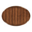 Oval walnut gateleg table (Small)
