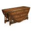 Oval walnut gateleg table (Medium)