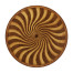 Spiral inlaid centre table