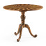 Spiral inlaid centre table