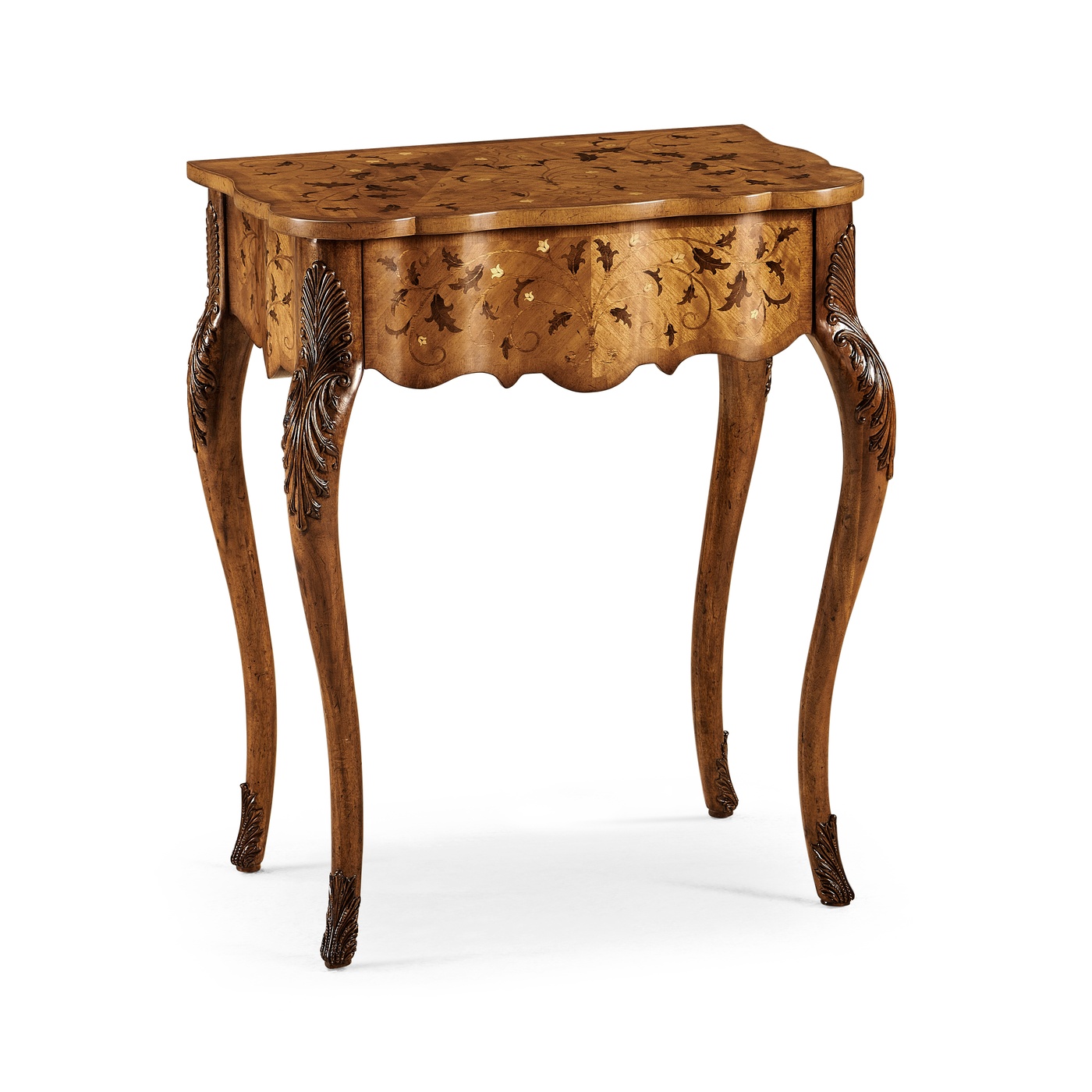 Small marquetry side table