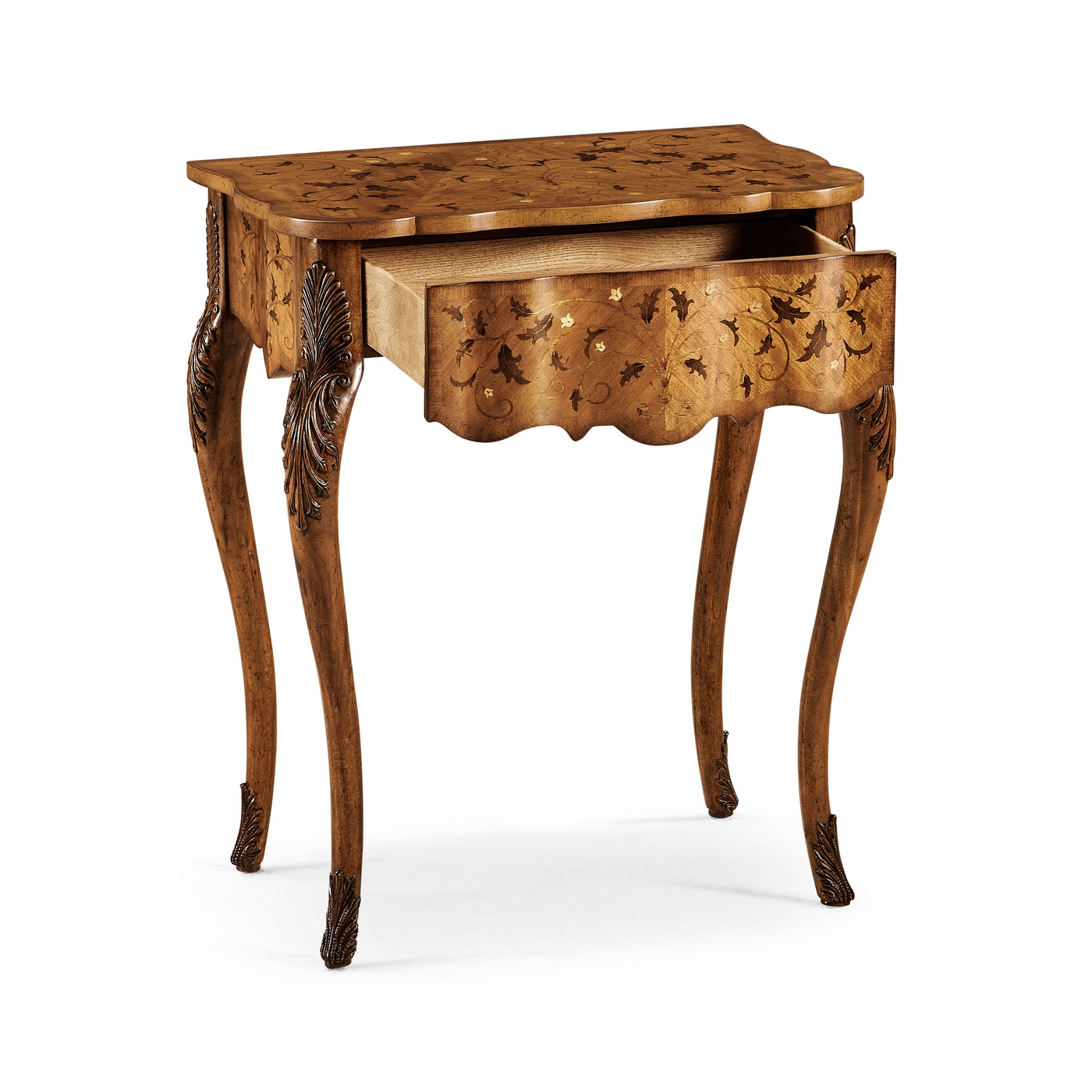 Small marquetry side table