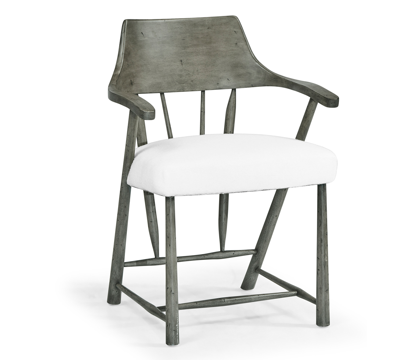 Casual Dark Grey Captains Chair