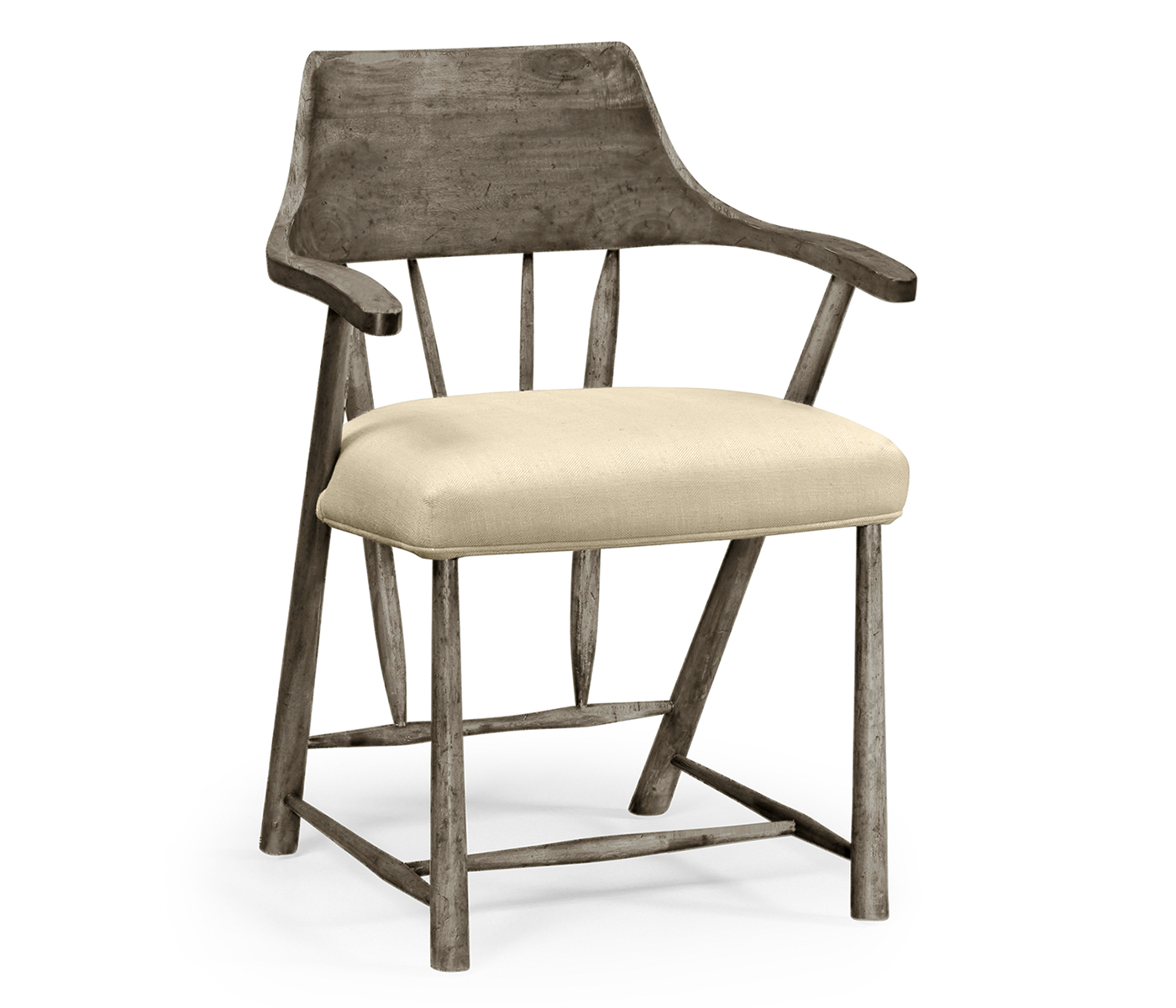 Casual Dark Grey Captains Chair