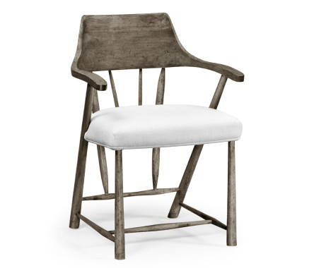 Casual Dark Grey Captains Chair