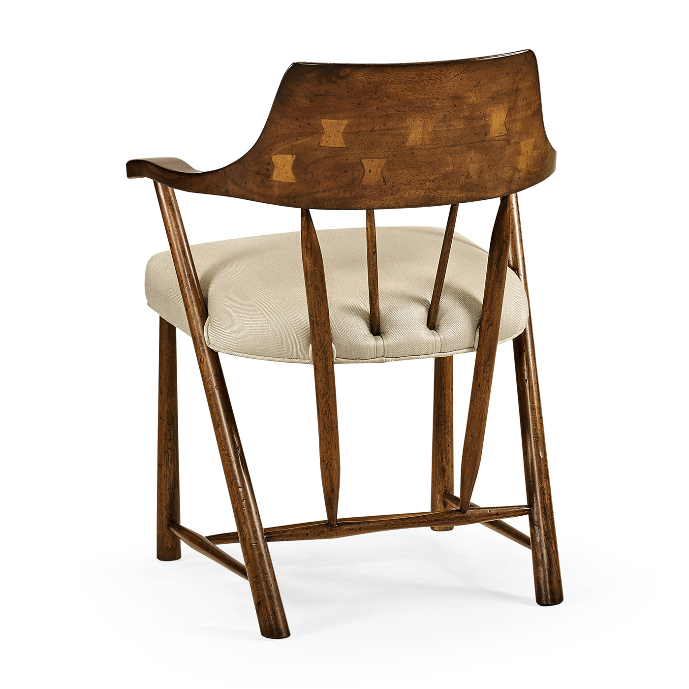 Casual Walnut Captains Chair