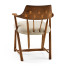 Casual Walnut Captains Chair