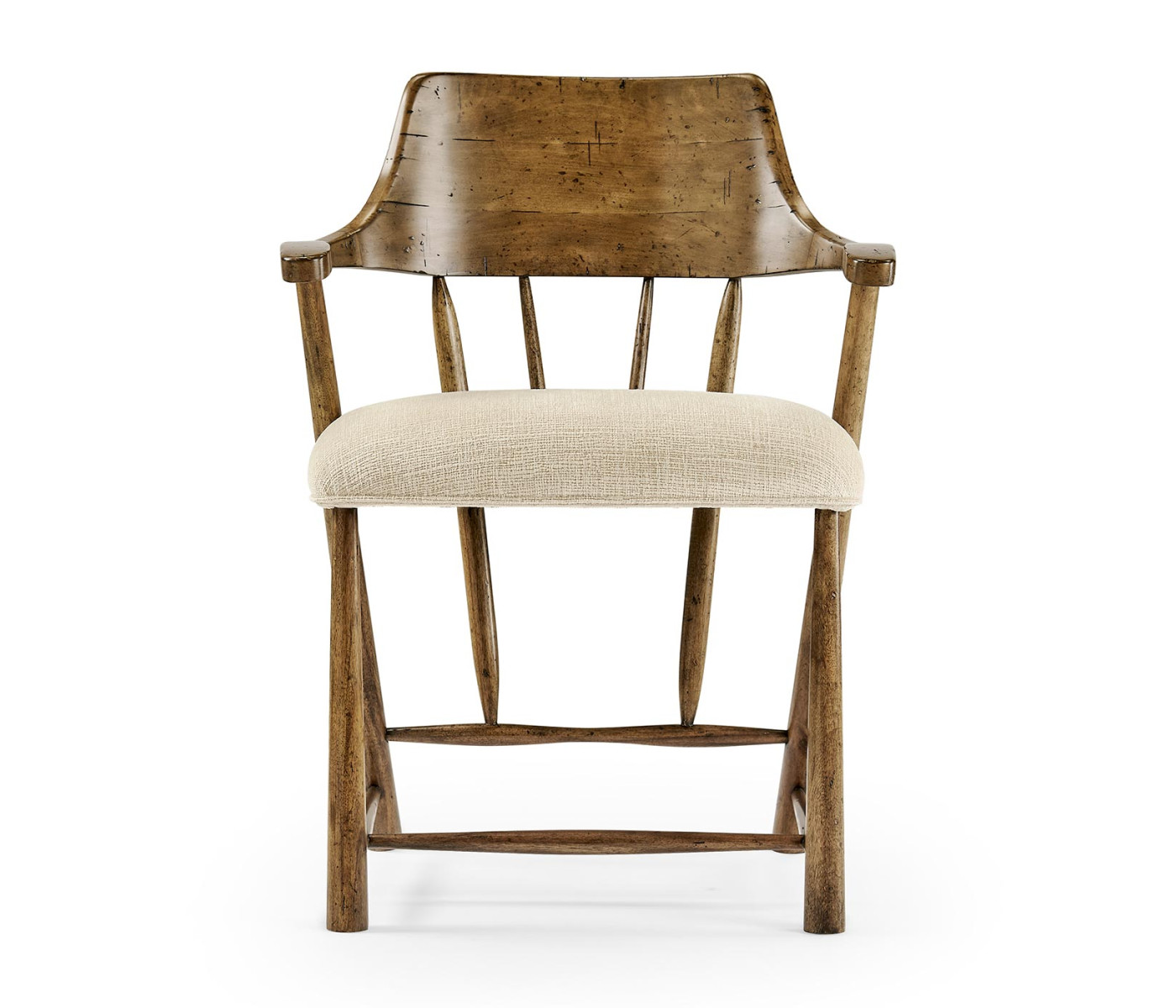 Casual Medium Driftwood Captains Chair