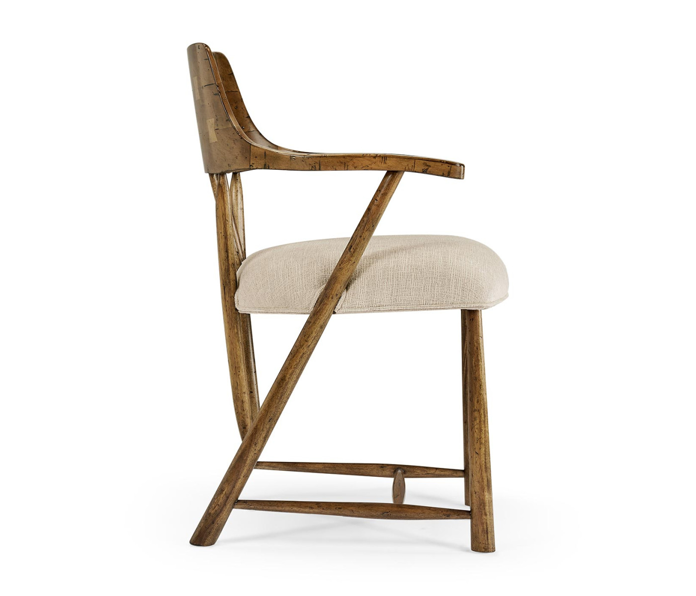 Casual Medium Driftwood Captains Chair