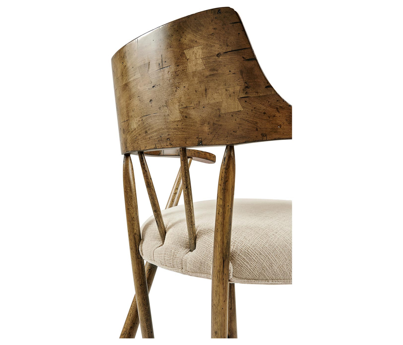 Casual Medium Driftwood Captains Chair