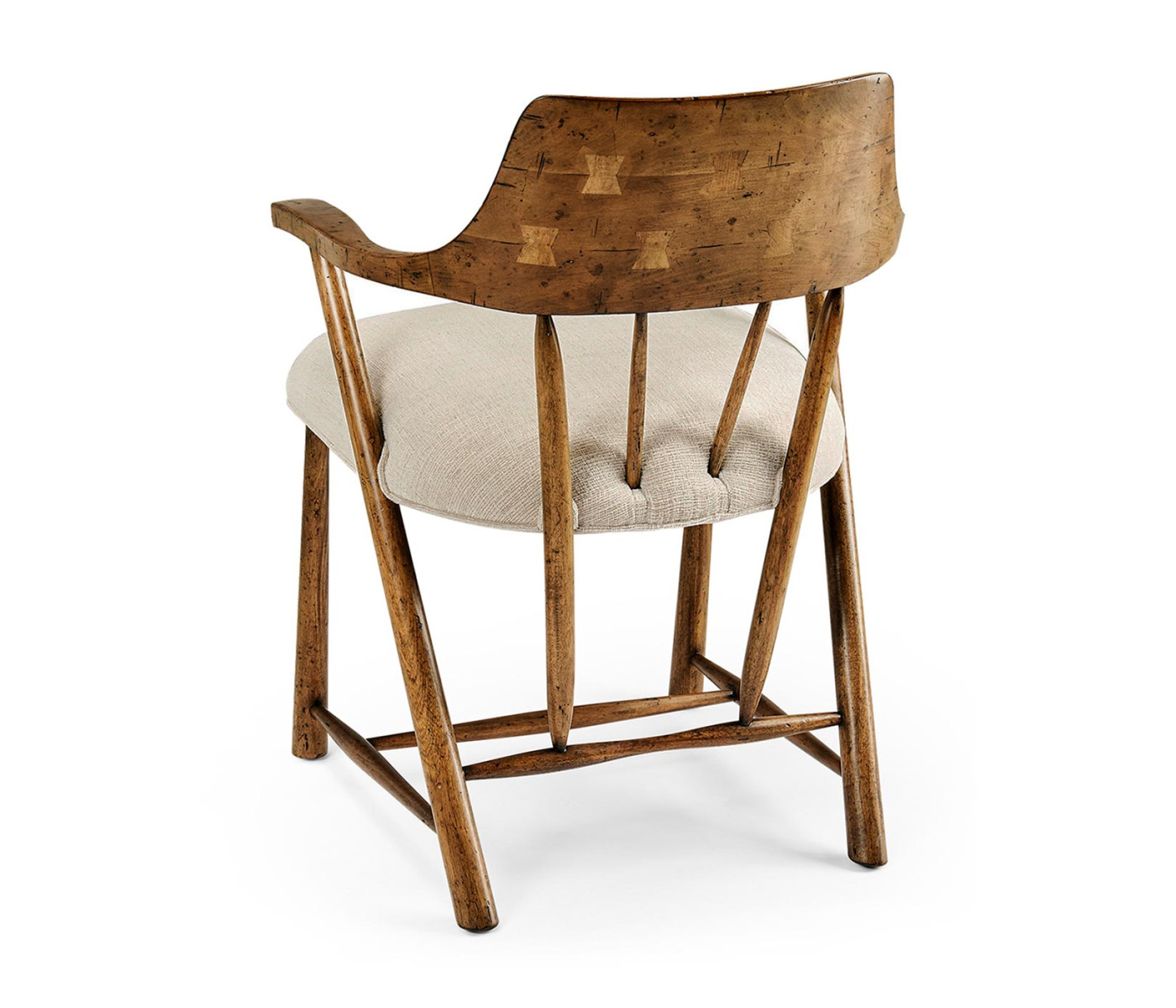 Casual Medium Driftwood Captains Chair