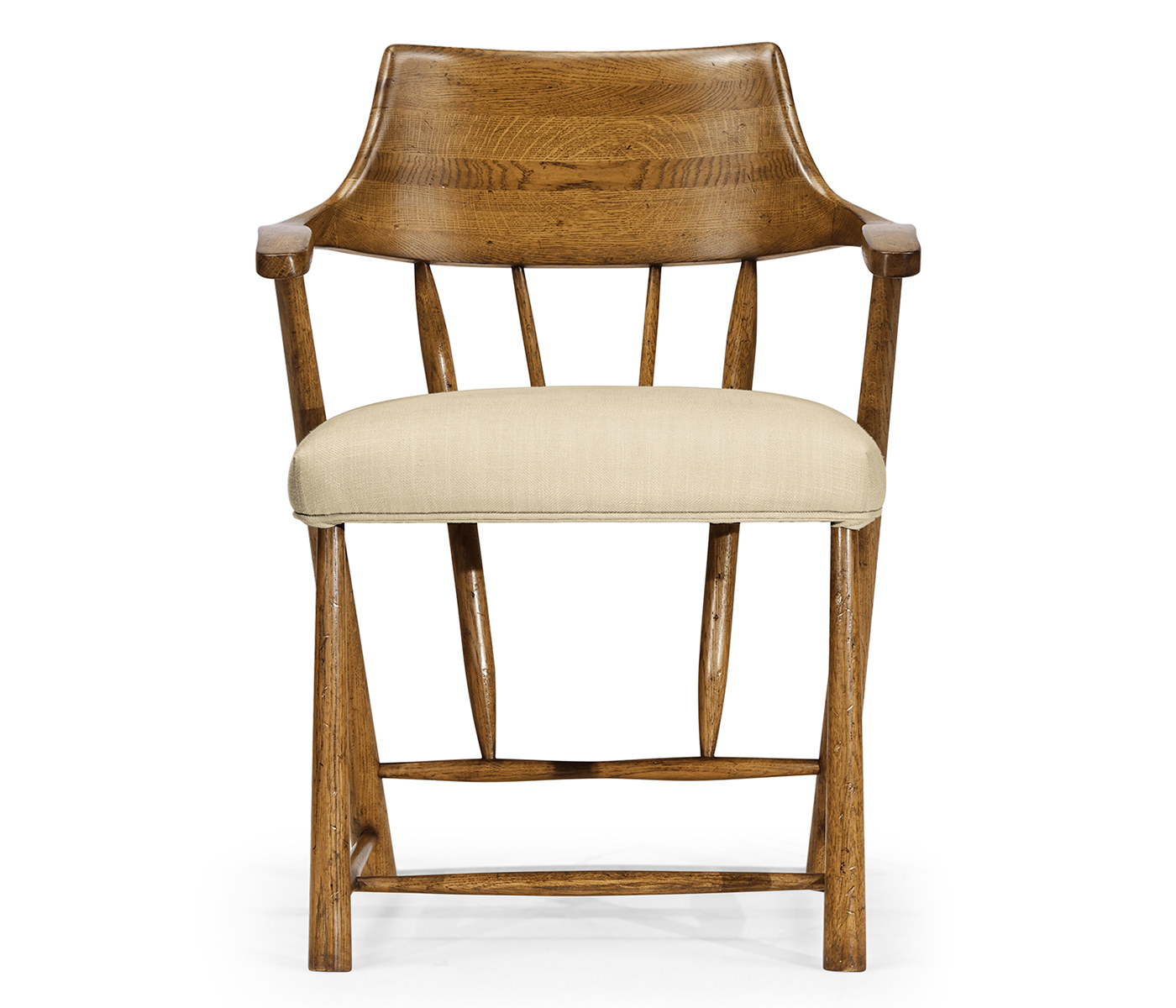 Casual Chestnut Captains Chair