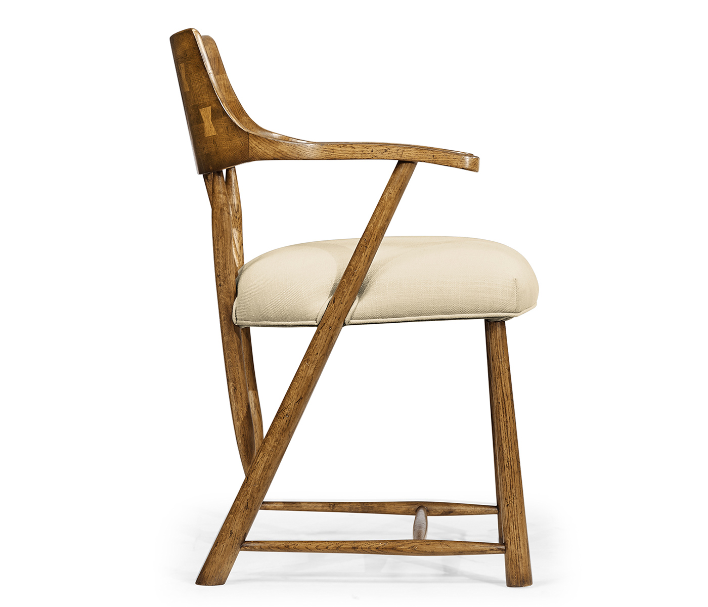 Casual Chestnut Captains Chair