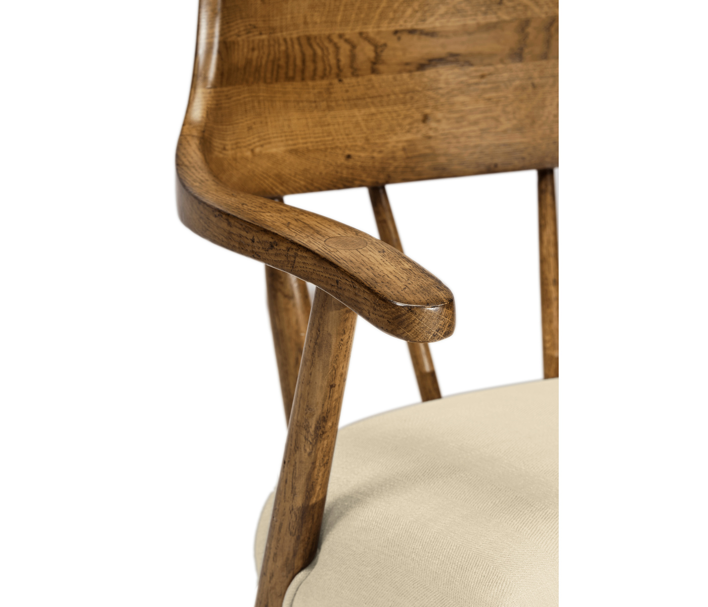Casual Chestnut Captains Chair