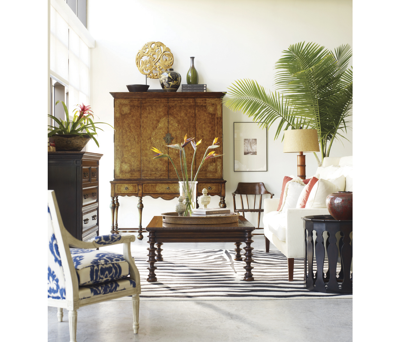 Casual Chestnut Captains Chair