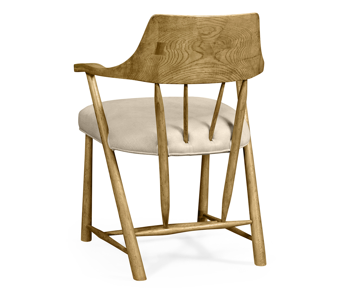 Traditional Natural Oak Captains Chair
