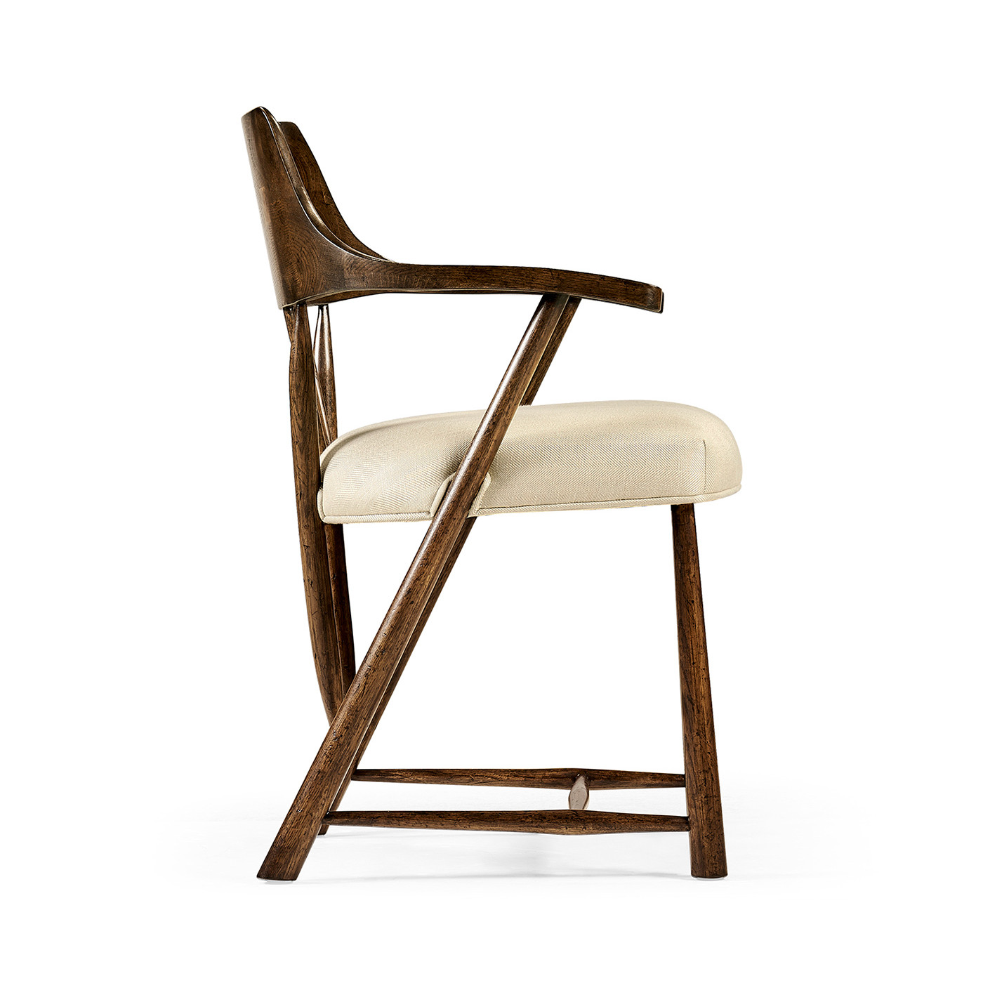 Traditional Dark Oak Captains Chair