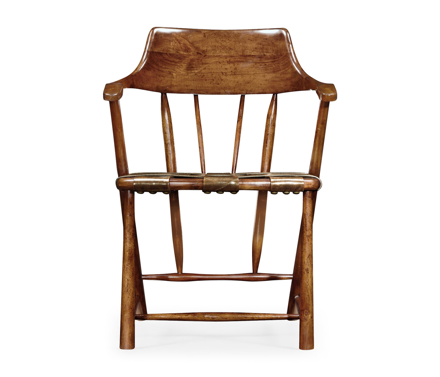 Traditional Walnut Captains Chair
